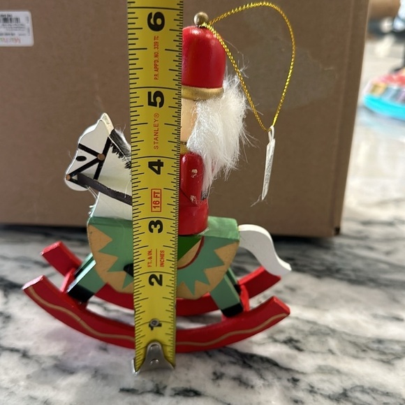Martha Holiday Nutcracker Riding a rocking horse Christmas hanging ornament (4) - Picture 5 of 5
